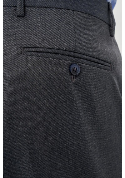 İmza Lacivert Düz Gabardin Esnek Yan Cep Slim Fit Classic Pantolon 1003245209 220 Lacivert