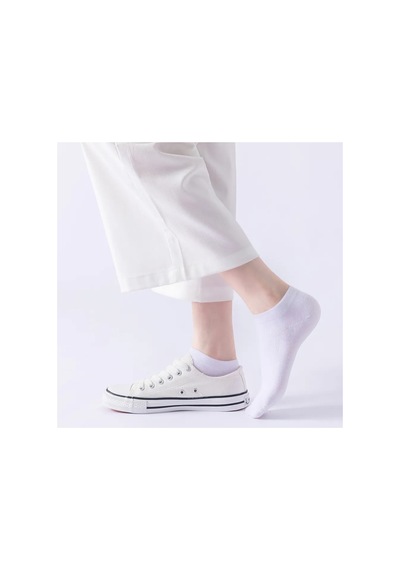 Worthy Socks 12 Çift Bambu Erkek Patik Kısa Bilek Çorap 12 Çift Bambu Patik Beyaz Beyaz Beyaz