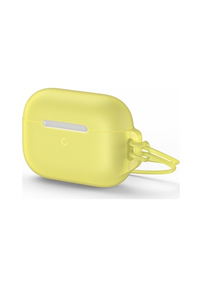 Baseus Lets Go Jelly Lanyard Apple Uyumlu AirPods Pro Silica Gel Koruma Kılıfı Wıappod-d0y Sarı Sarı