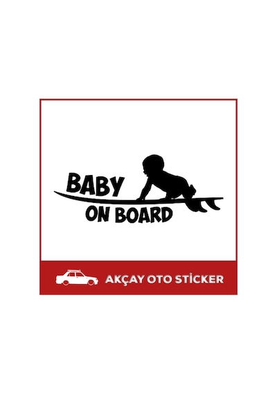 Baby On Board Sticker Arabada Bebek Var Sticker Oto Sticker (221989437)