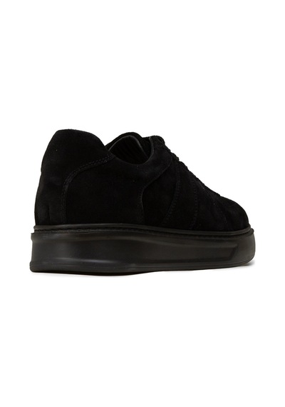 Deery Erkek Hakiki Süet Siyah Sneaker Ayakkabı - 02017msyhp01 Siyah