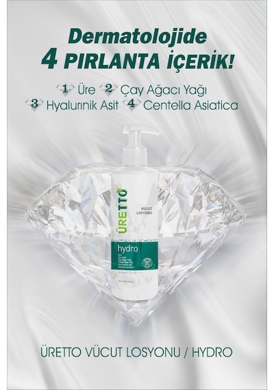 Üretto Hydro Vücut Losyonu 200 ML
