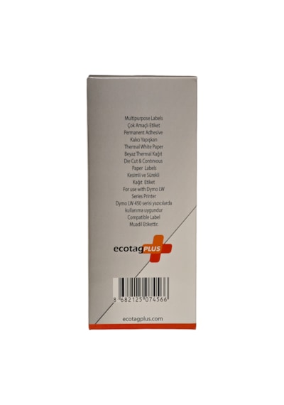 Ecotagplus Dymo Muadili Etiket - 25 Mm X 25 Mm - 5 X 750 Adet - Eko Paket 1