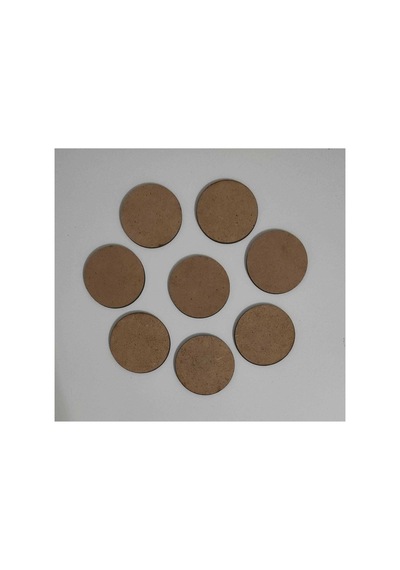 5 Cm Çapında 25 Adet Yuvarlak 3mm Mdf - Diğer