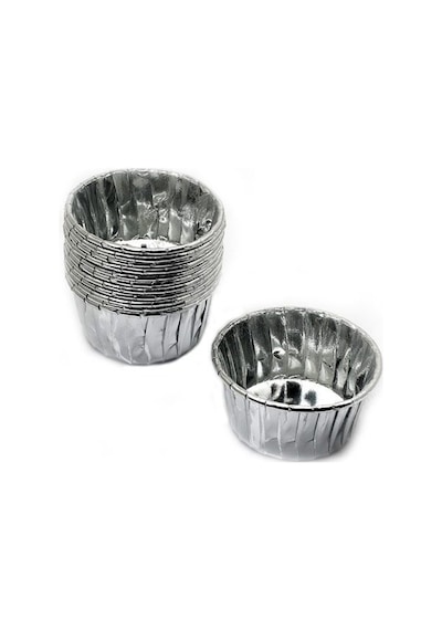 Cupcake Kalıbı Küçük Boy 44 35 Sufle-muffin Kek Kalıbı 50 Adet Gümüş Gümüş