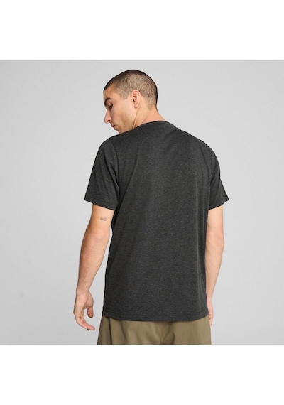 Puma 68255007 Ess No. 1 Logo Heather Tee Erkek Spor Tişört Antrasit