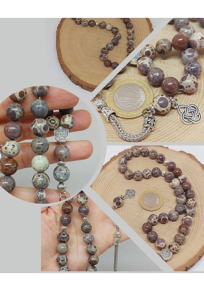 Jasper Taşı 33lük Tesbih 10mm 36035 Çok Renkli