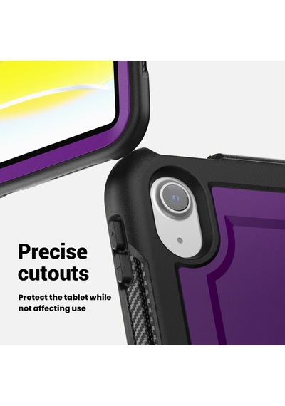 Apple Uyumlu iPad Air 11inç M4/m3/m2 2026-2024 Kılıf Askılı Silikon Handle Ring Yüzüklü Amour Tank Case