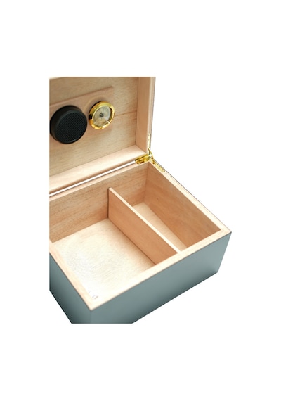 Premiumquality Polermo Siyah Sedir Humidor Puro Kutusu - Tr9638
