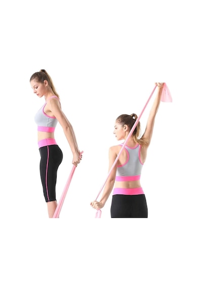Cosfer Pilates Bandı Egzersiz Yoga Direnç Lastiği Güç Lastiği