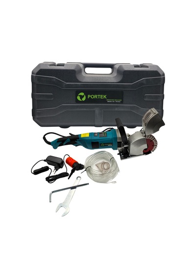 Portek PRT-001 2700W Kanal Oluk Açma Makinesi + 5 Adet Elmas Disk Set