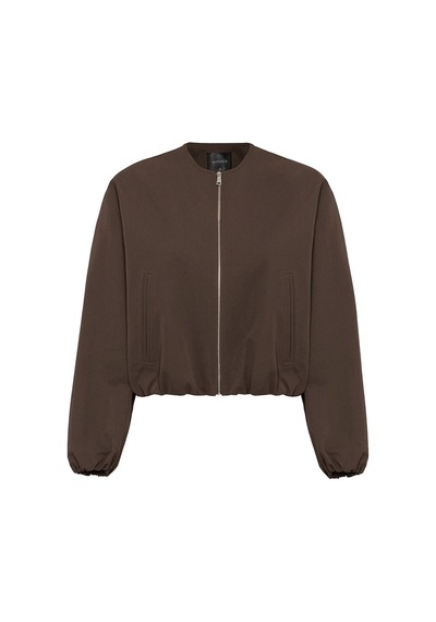 Antioch Crop Kadın Bomber Mont Kahve