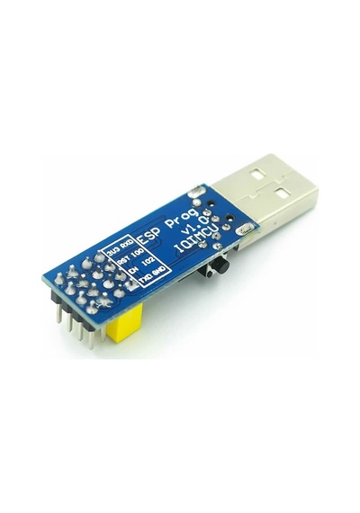Esp-01 Ch340 Usb Bağlantı Adaptörü Uyumlu Reset Butonlu Esp01 Esp8266 Esp-01s Wifi Modül