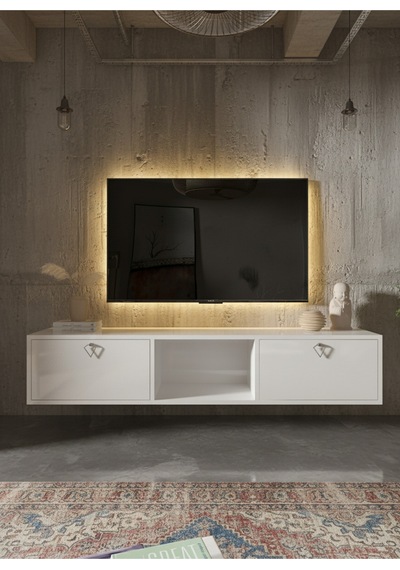 Resital Tv Ünitesi S1832-1 Beyaz Beyaz