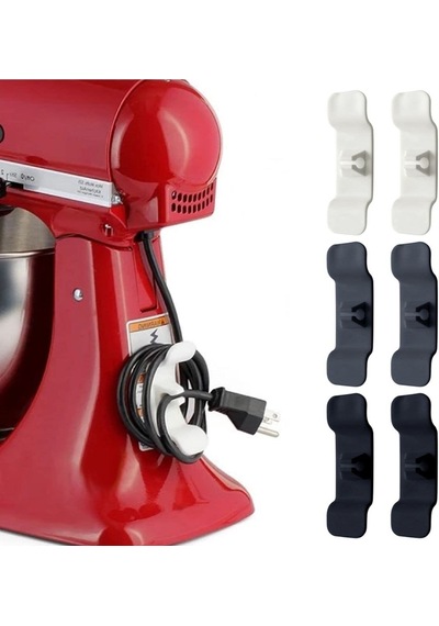 Buffer 6'lı Pratik Kablo Toparlayıcı Yapışkanlı Klips Mutfak Air Fryer Kettle Kahve Makinası Tost Ma Sku: Smg8690010553850 Ahşap