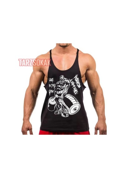 Tarzsokak Gym Tank Top Fitness Sporcu Atleti Gym27 Siyah