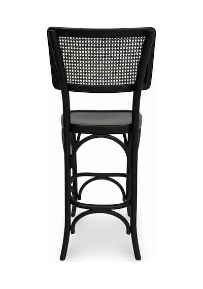 Sofa Ahşap Bar Sandalyesi Siyah