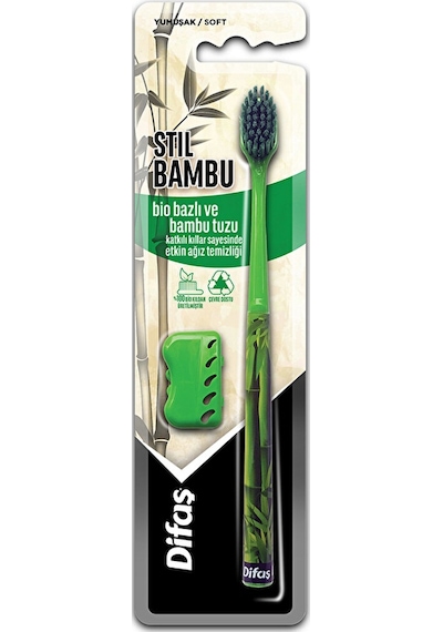 3 Adet Difaş Diş Fırçası Stil Bambu