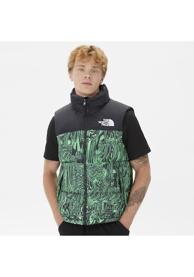 The North Face 1996 Retro Nuptse Erkek Yeşil Yelek Düz Nf0a3jqqosz1