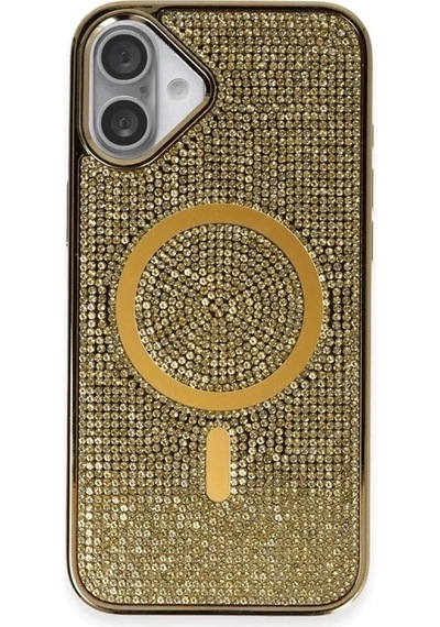 Durukar Apple, Uyumlu iPhone 16 Plus Kılıf Helen Magsafe Kapak - Gold