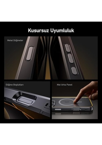 The Future Iphone 16 Pro Max Kılıfı, Magsafe Uyumlu Telefon Kılıfı, Desert Titanium Diğer