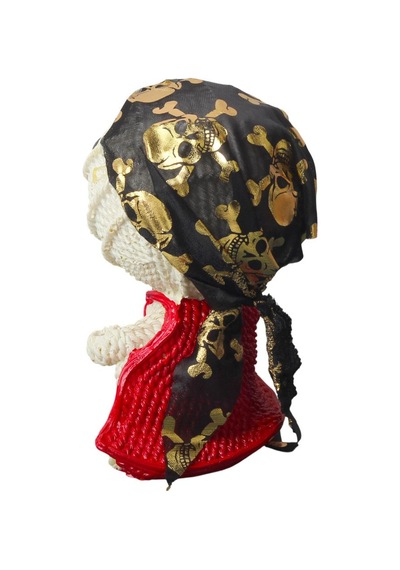 Örgü Tasarımlı Polyester Ninja Voodoo Biblo Savaşçı Figür Dekoratif Obje Genç Odası Hediyelik 18 Cm