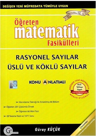 Gür Yayınları Rasyonel Sayılar Üslü Ve Köklü Sayılar Modülü Güra