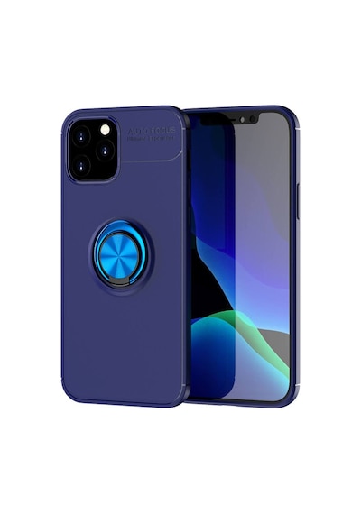 Apple iPhone  Uyumlu,  12 Kılıf Range Yüzüklü Silikon - Mavi