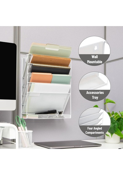 Mind Reader Magstack-wht File 4 Cepli Dikey Masa Düzenleyici, Banyo, Ofis, Giriş Yolu İçin Duvara Monte Gazete Ve Der Genel Mind Reader Magstack-wht File 4 Cepli Dikey Masa Düzenleyici, Banyo, Ofis, Giriş Yolu İçin Duvara Monte Gazete Ve Der Genel