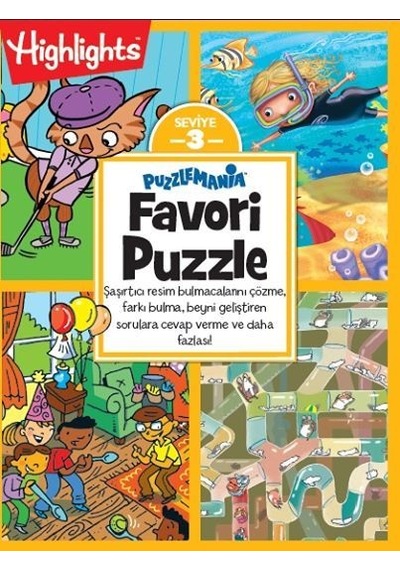 Highlights Puzzlemania Favori Puzzle 4 Lü Set
