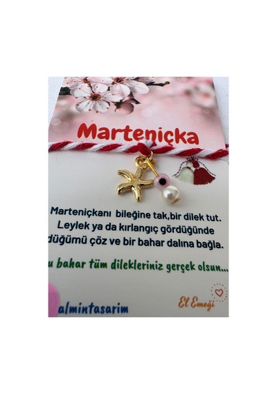 3lü Marteniçka Pembe Nazar Boncuklu Gold Şans Dilek Bilekliği Pembe Gold 3lü Pembe Gold 3lü