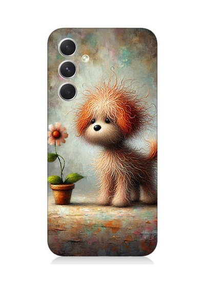 Samsung Galaxy A24 Uyumlu Sevimli Köpek Desenli Silikon Kılıf