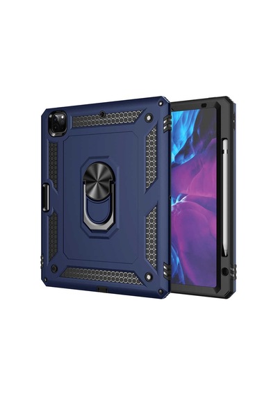 Lexroo Apple Apple iPad Uyumlu Pro 12.9 2020 4.nesil Kılıf Tablet Vega Kılıf - Mavi