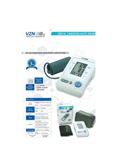Vzn BP-1304 Tam Otomatik Dijital Koldan Ölçer Tansiyon Aleti