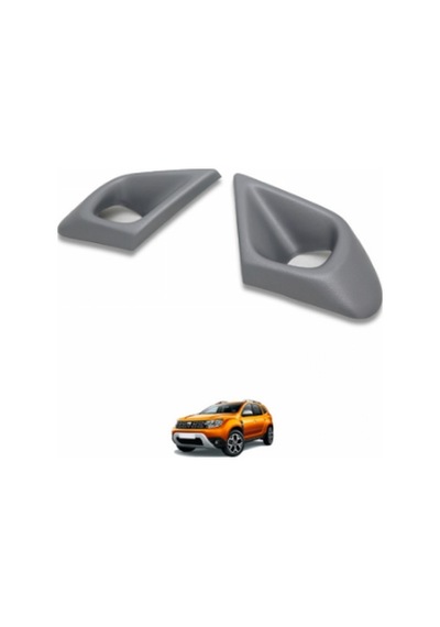 Dacıa Duster 2018 2022 Sis Kaplaması Gri 2 Parça Abs