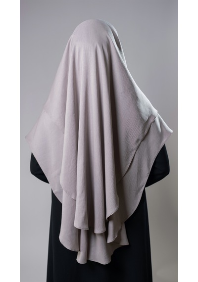 Hürrem Bone Taş Pratik Hazır Geçmeli Tesettür Eşarp Pamuk Caz Kumaş Çift Katlı Düz Hijab 2303 46