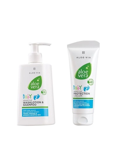 LR Aloe Vera Bebek Şampuanı 250 ML + LR Aloe Vera Pişik Kremi 100 ML