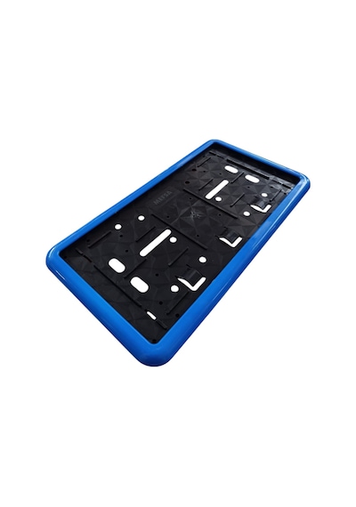 Çerçeveli Dikdörtgen Plakalık Plaka Altlığı Mavi 26x17cm 1 Adet