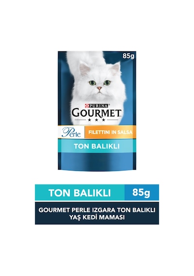 Purina Gourmet Perle Izgara Ton Balıklı Pouch Yetişkin Kedi Yaş Maması 85 G