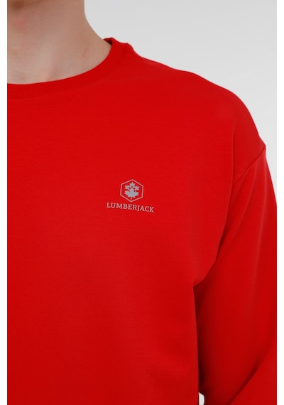 Lumberjack M-sn75 Bsc C Neck Sw 3pr Kırmızı Erkek Sweatshirt Kırmızı