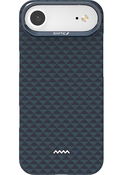 Apple Uyumlu iPhone 17 Air Kılıf M-safe Şarj Özellikli Raptic Aramid Skin Origin Serisi Kapak Lacivert