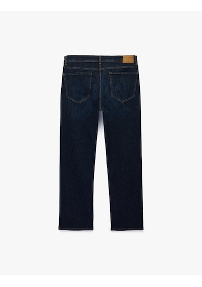 Koton Normal Bel Pamuklu Straight Fit Jean Pantolon - Mark Jean Koyu İndigo 7wam40078nd Koton Normal Bel Pamuklu Straight Fit Jean Pantolon - Mark Jean Koyu İndigo 7wam40078nd