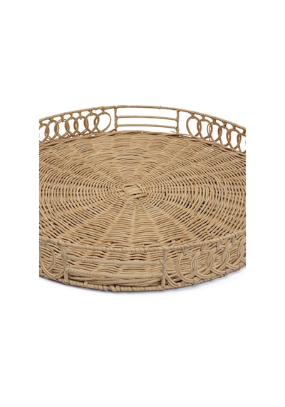 Meander Rattan El Örme Çok Amaçlı Tepsi 55cm 8926