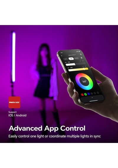 Photoolex B600 60 Cm 18.5w App Kontrollü Rgb Tube Led Işık - Ls-157-pl
