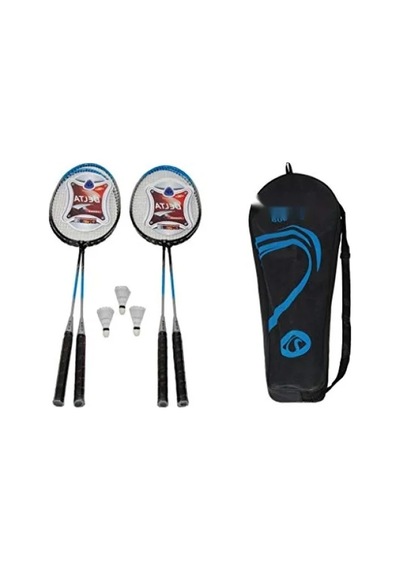 Çok Renkli Çantalı Badminton Raketi