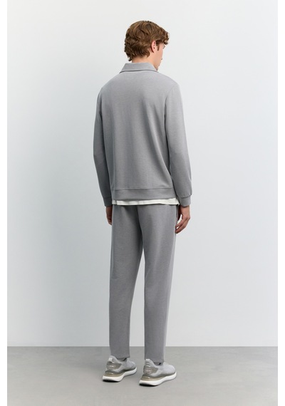 Avva Erkek Gri Dik Yaka Fermuarlı Modal Karışımlı Soft Touch Regular Fit Sweatshirt A62y1271 Avva Erkek Gri Dik Yaka Fermuarlı Modal Karışımlı Soft Touch Regular Fit Sweatshirt A62y1271