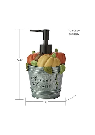 By Saturday Knight Ltd. Hasat Kovası Sabun/losyon Dispenseri, Güvercin Grisi 12 Izgara