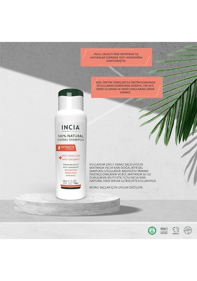 Incıa Saç Dökülmesine Karşı Doğal Şampuan 275 Ml