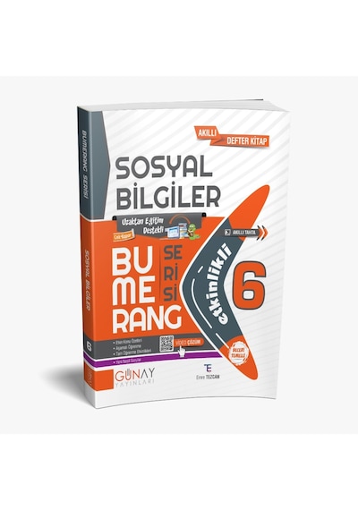 Günay Yayınları Güncel 6. Sınıf Sosyal Bilgiler Bumerang Etkinlikli Kitap Konu Anlatımlı Soru Bankas