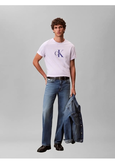 Calvin Klein Ss Hero Monologo Tee, R9e, S Mor Erkek T-shirt